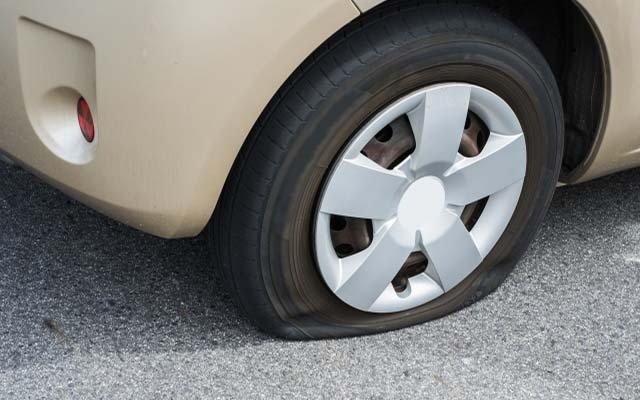 タイヤのパンク